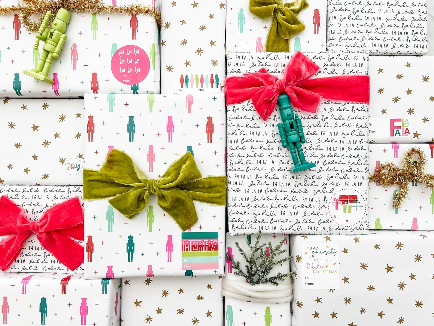 2025 Holiday Wrapping Kit - Colorful Nutcracker