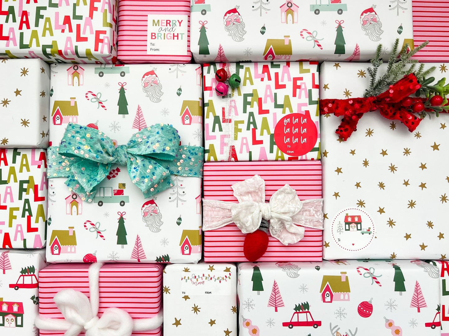 Colorful FA LA LA Wrapping Paper - Single Roll