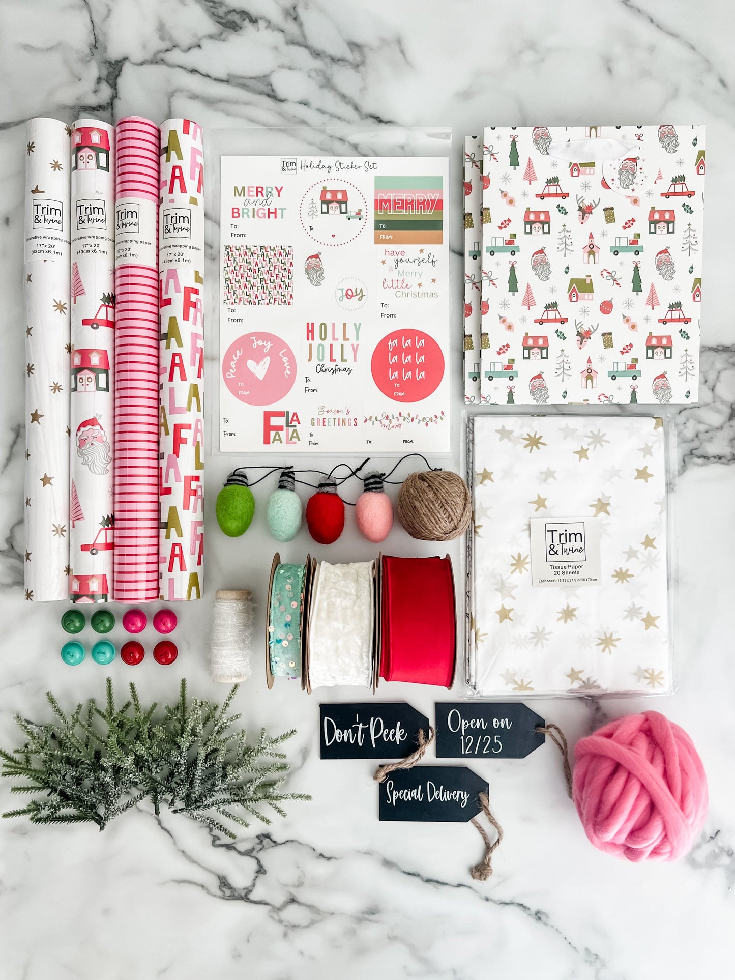 2025 Deluxe Holiday Wrapping Kit - Jolly