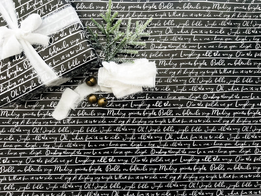 Jingle Bells Wrapping Paper - Single Roll