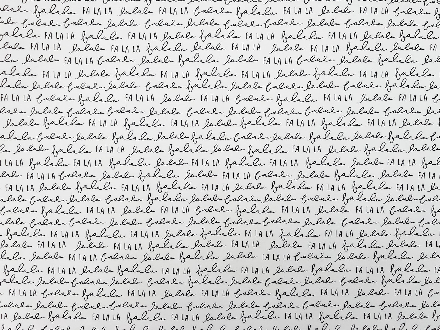FA LA LA Christmas Wrapping Paper - Single Roll
