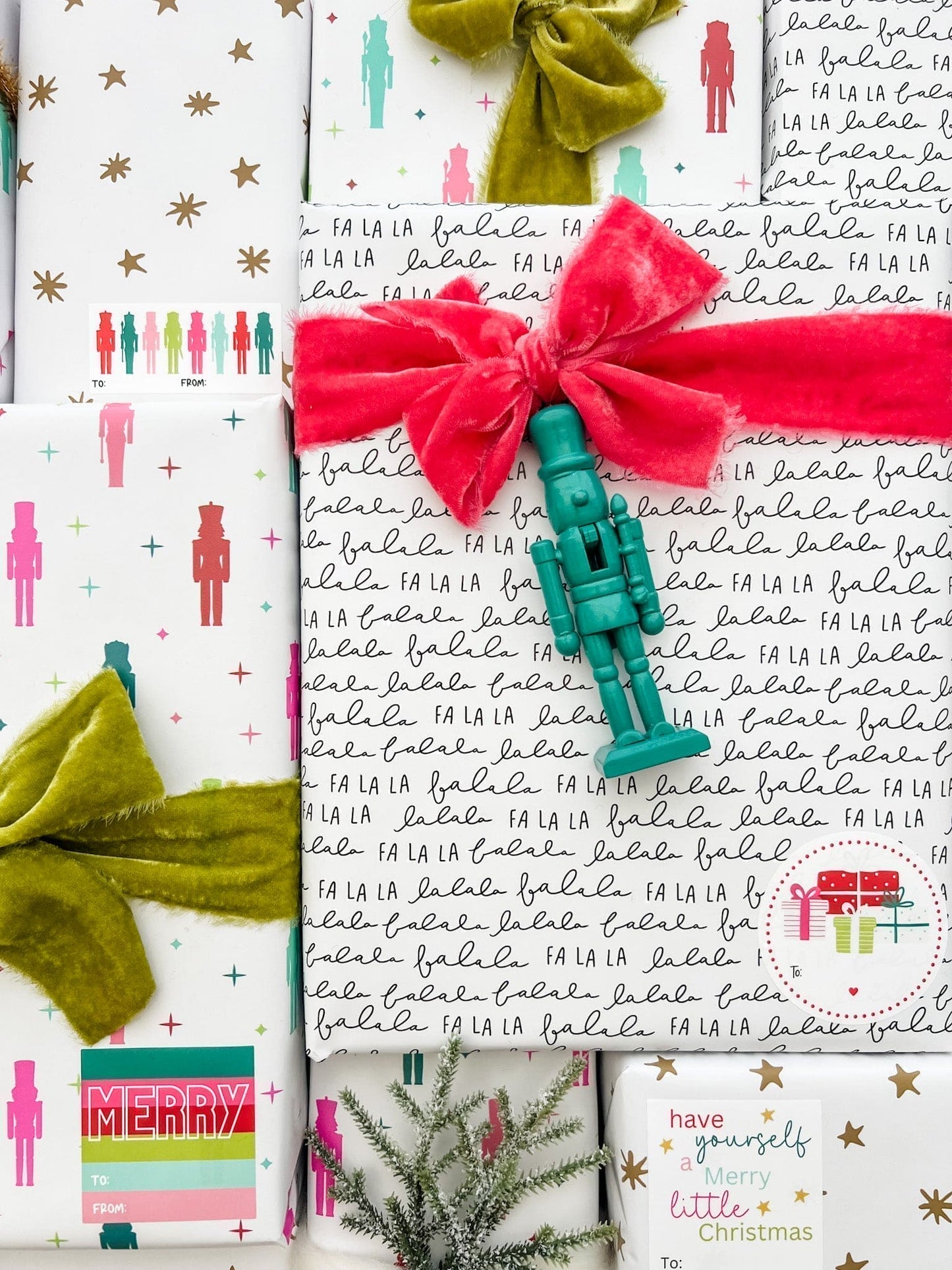 2025 Holiday Wrapping Kit - Colorful Nutcracker