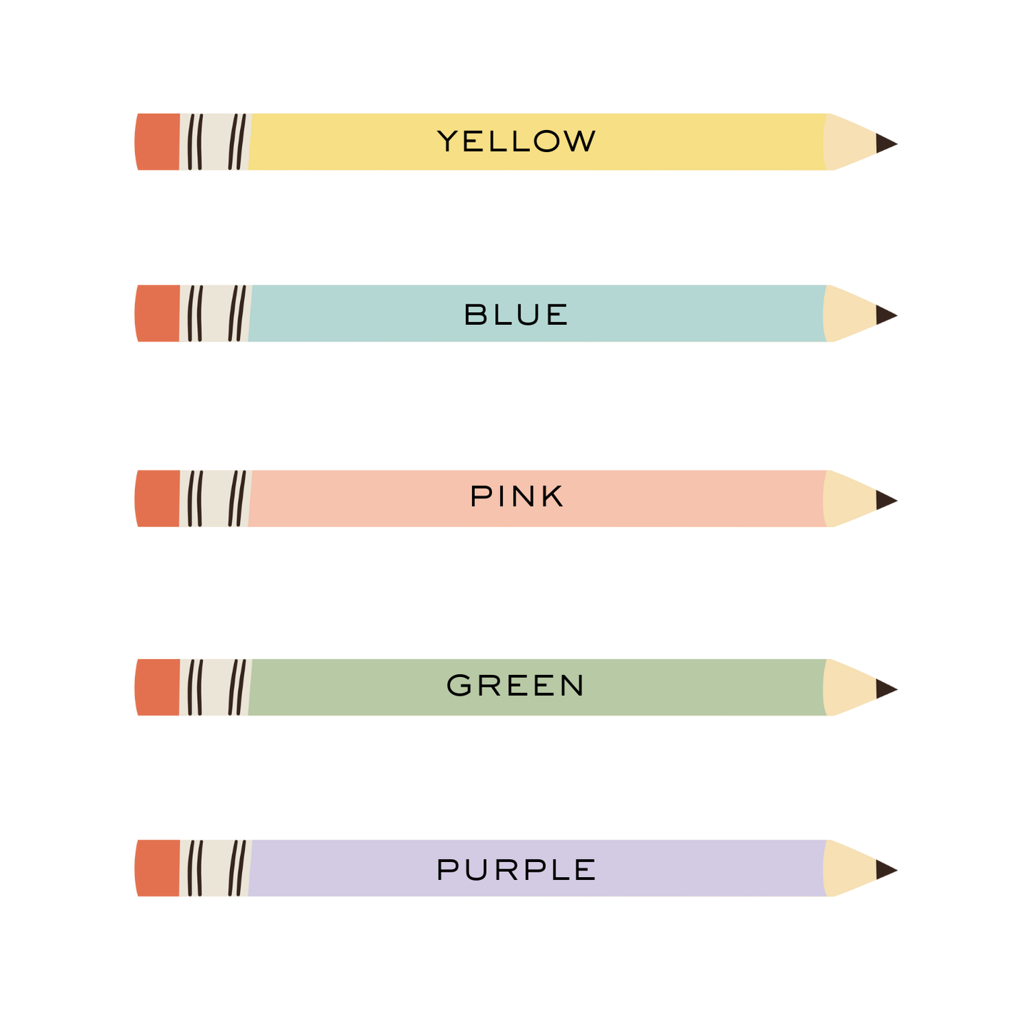 Personalized Custom Teacher Notepad - Pencil Design - No Lines