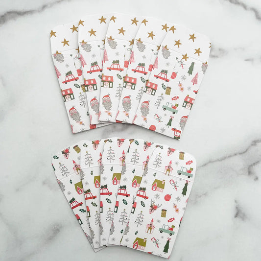 Set of 10 gift card holders