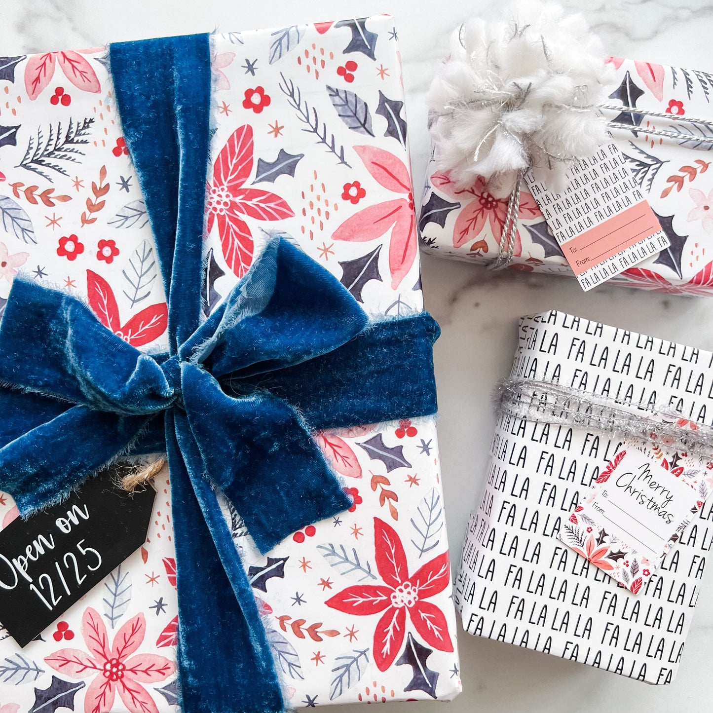 Deluxe Holiday Wrapping Kit - Floral