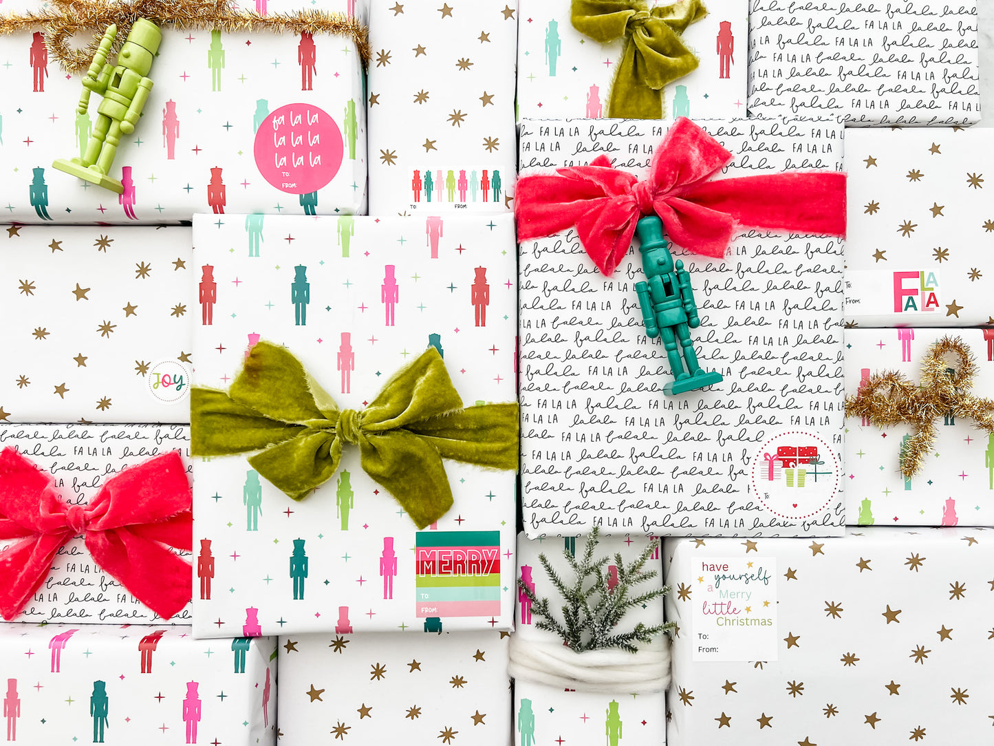 Holiday Wrapping Kit - Colorful Nutcracker