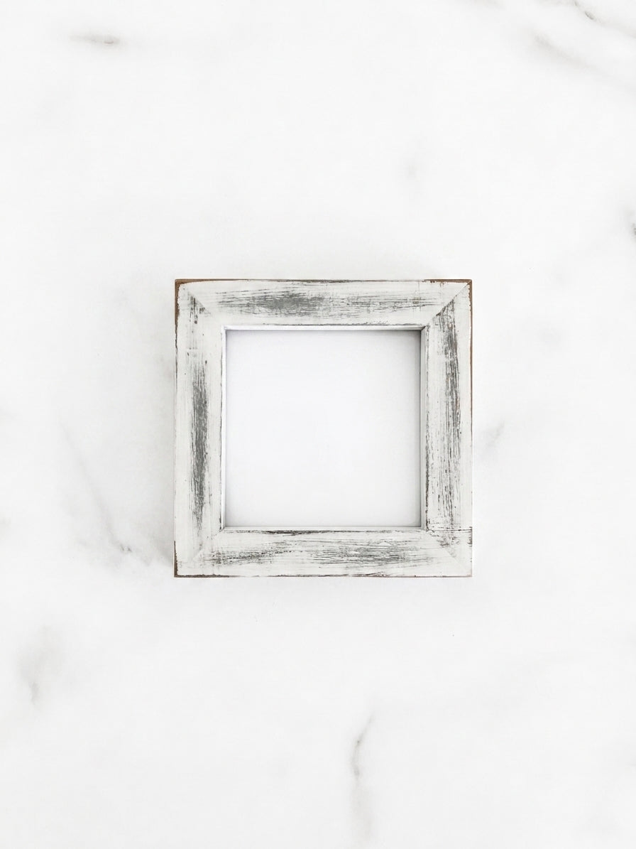 Distressed White Pine Frames - 4 Sizes