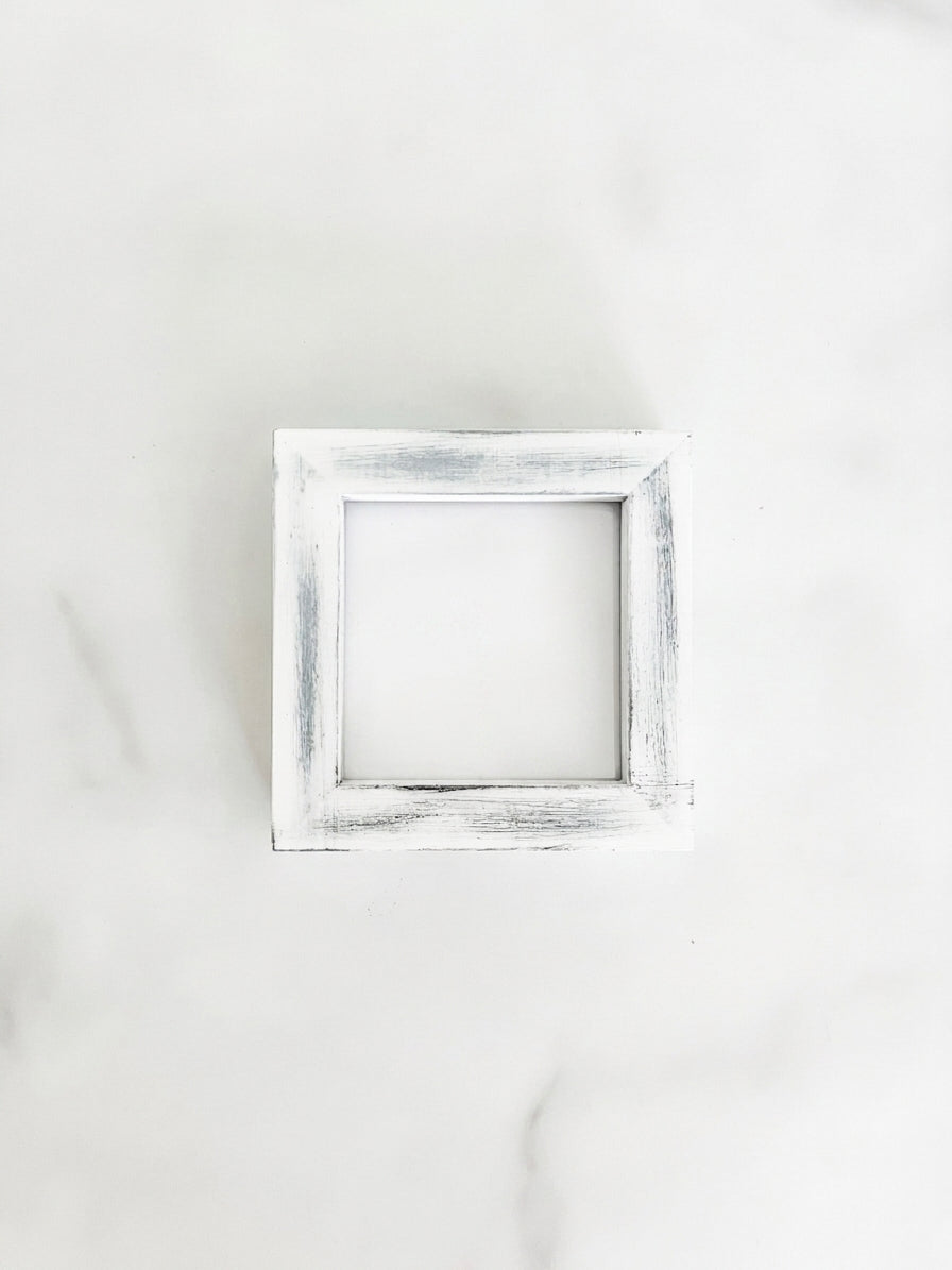 Distressed White Pine Frames - 4 Sizes