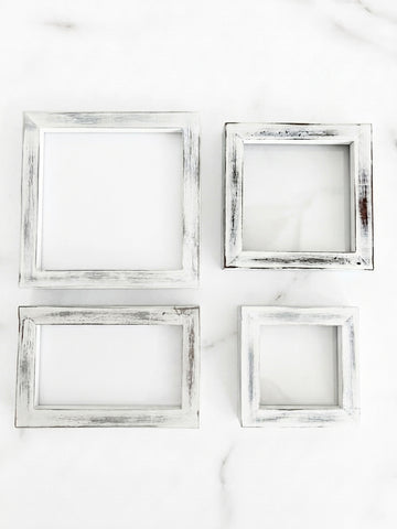 Distressed White Pine Frames - 4 Sizes