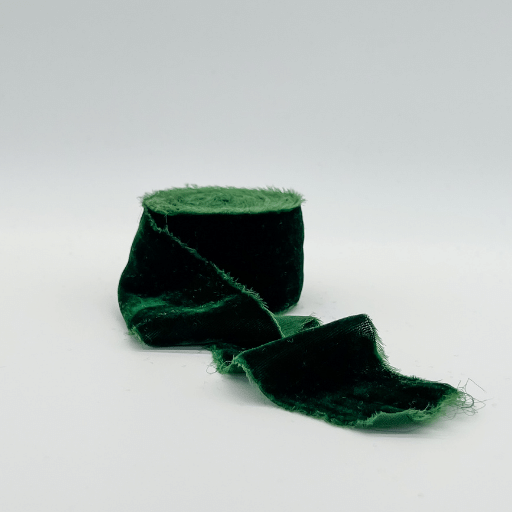 Luxury Green Velvet Ribbon By Trim & Twine