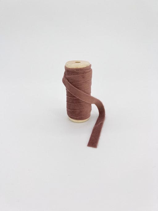 Thin brown velvet ribbon