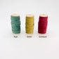 Green, Gold and Red velvet ribbon