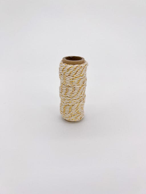 Gold and White rope twine