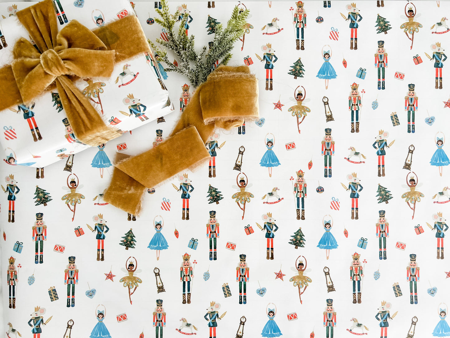 Nutcracker Wrapping Paper by BERNADETT URBANOVICS