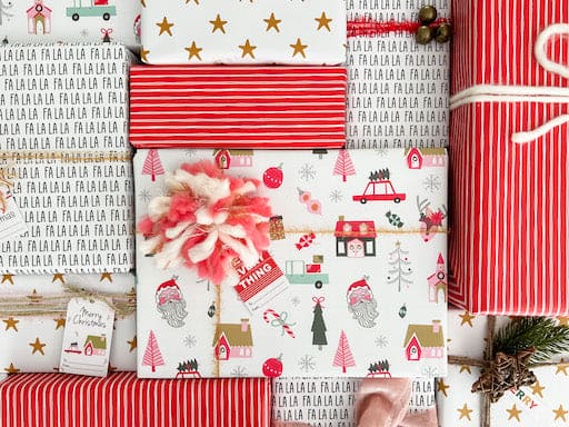 elegent christmas wrapping paper