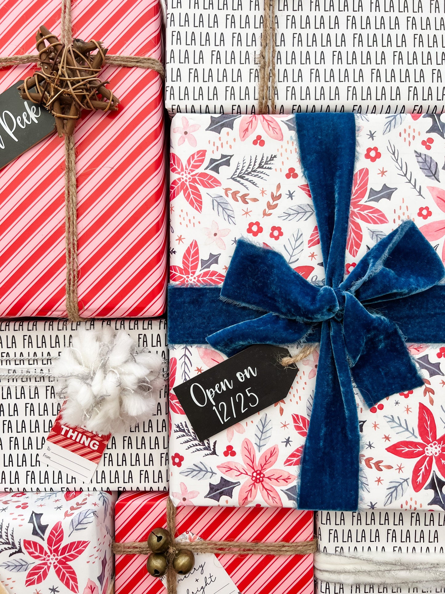 Deluxe Holiday Wrapping Kit - Floral