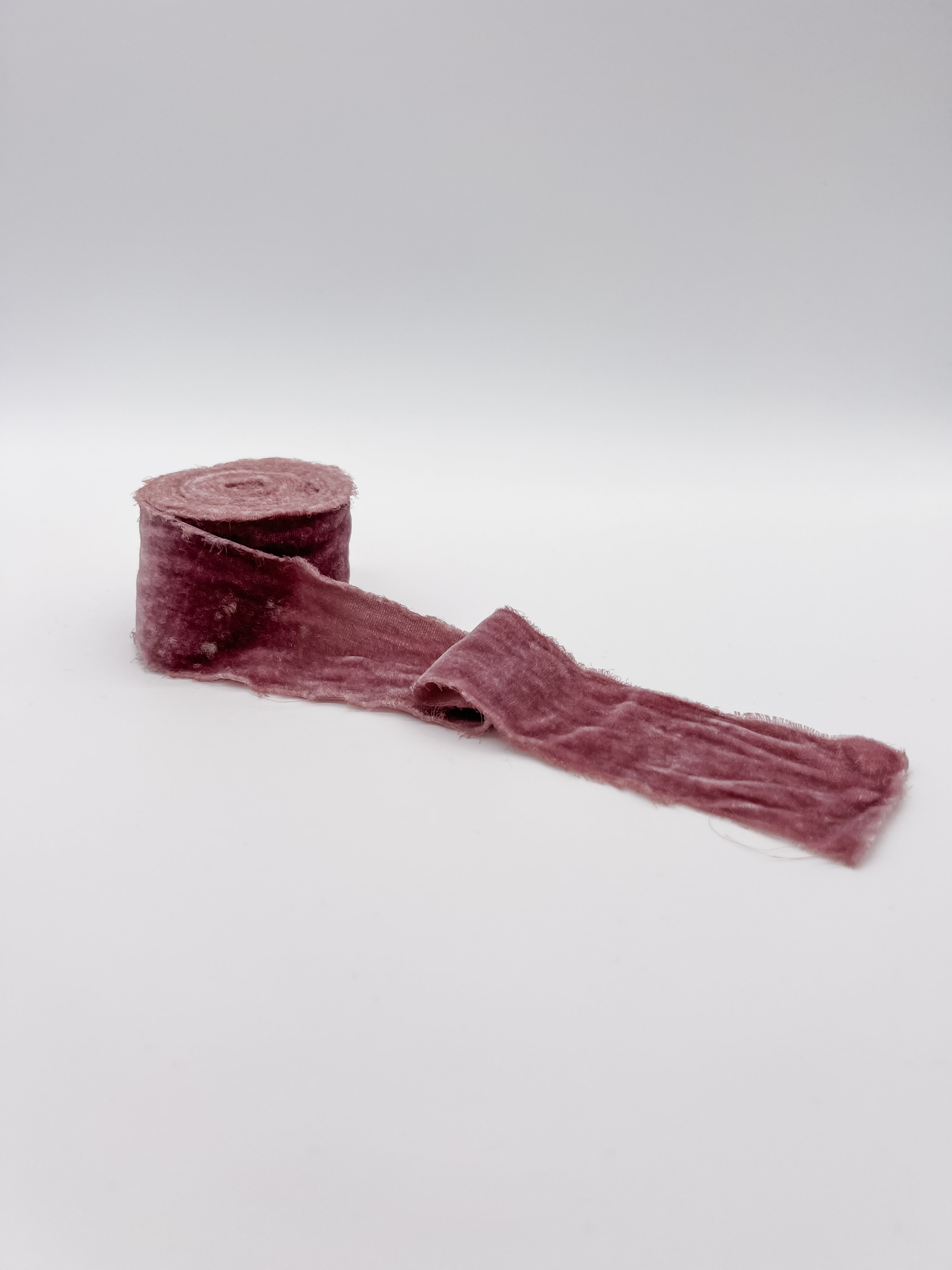 2" Velvet Ribbon - Raw Edge
