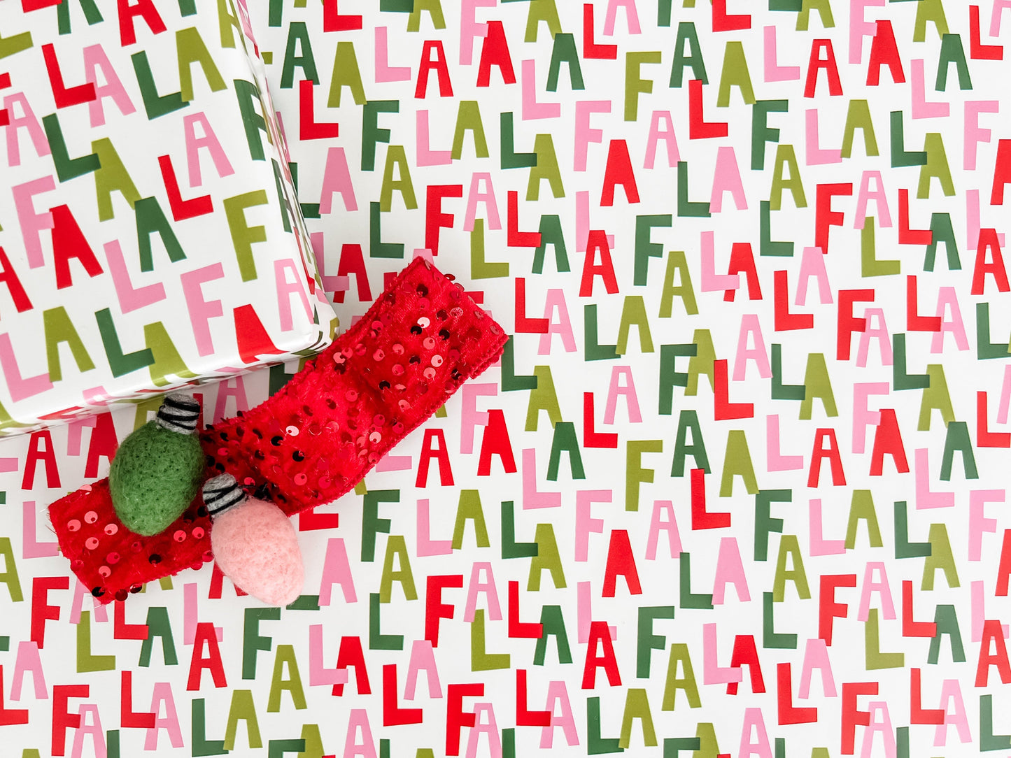 Colorful FA LA LA Wrapping Paper - Single Roll