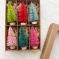 Colorful Bottle Brush Trees - Set of 6