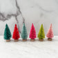 Colorful Bottle Brush Trees - Set of 6