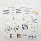 Black and White Sticker Sheet - 2 Sheets