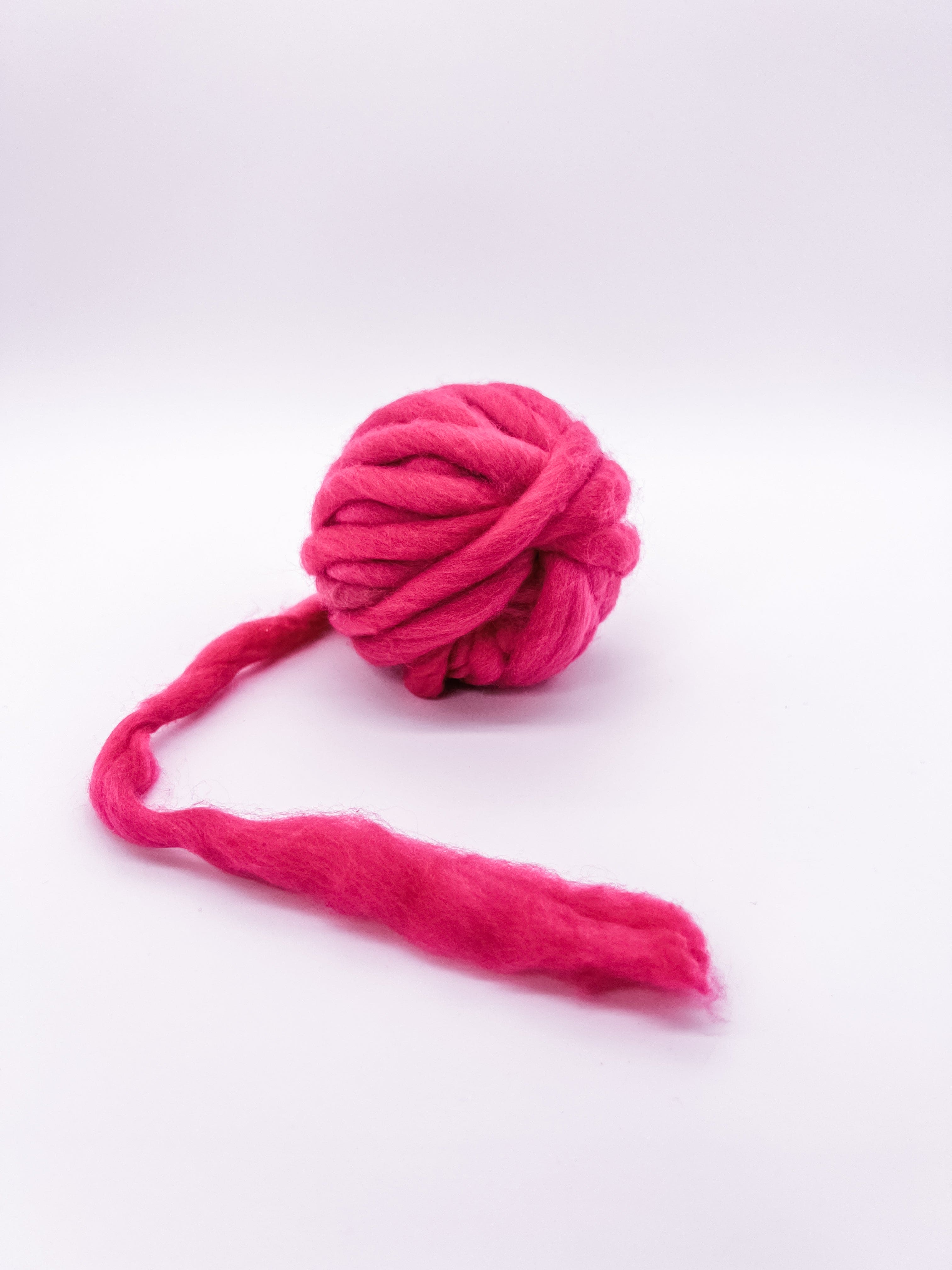 Raspberry Merino Wool Yarn