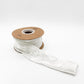 2" Crushed Velvet Wired Ribbon - White