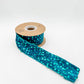 PREORDER - 2" Sequined Velvet Wired Ribbon - Turquoise