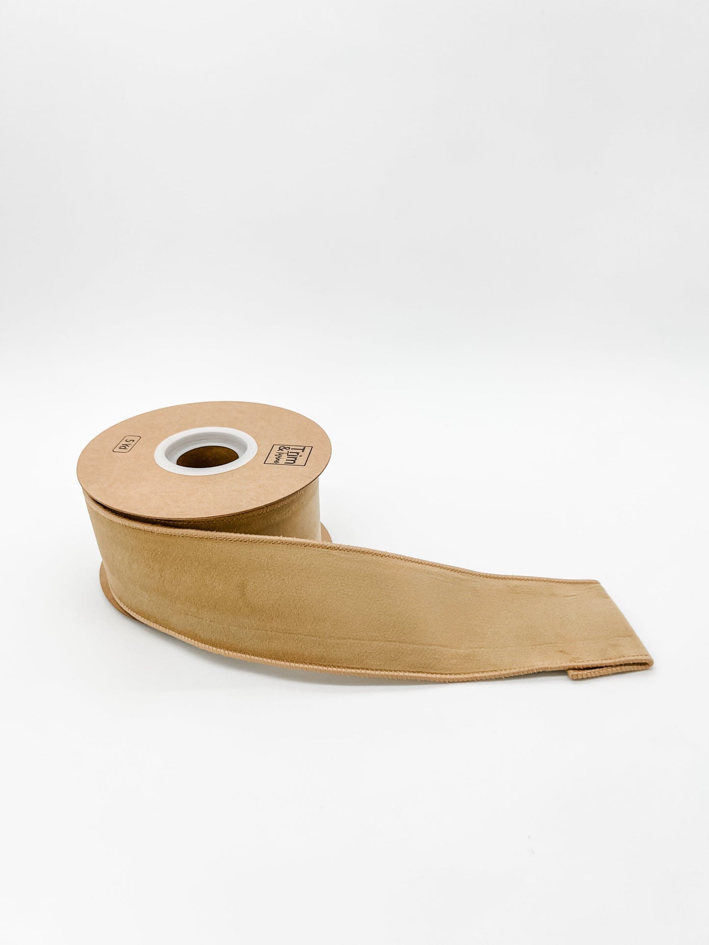 2" Velvety Smooth Wired Ribbon  - Gold