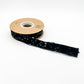 1" Sequined Velvet Wired Ribbon - Black
