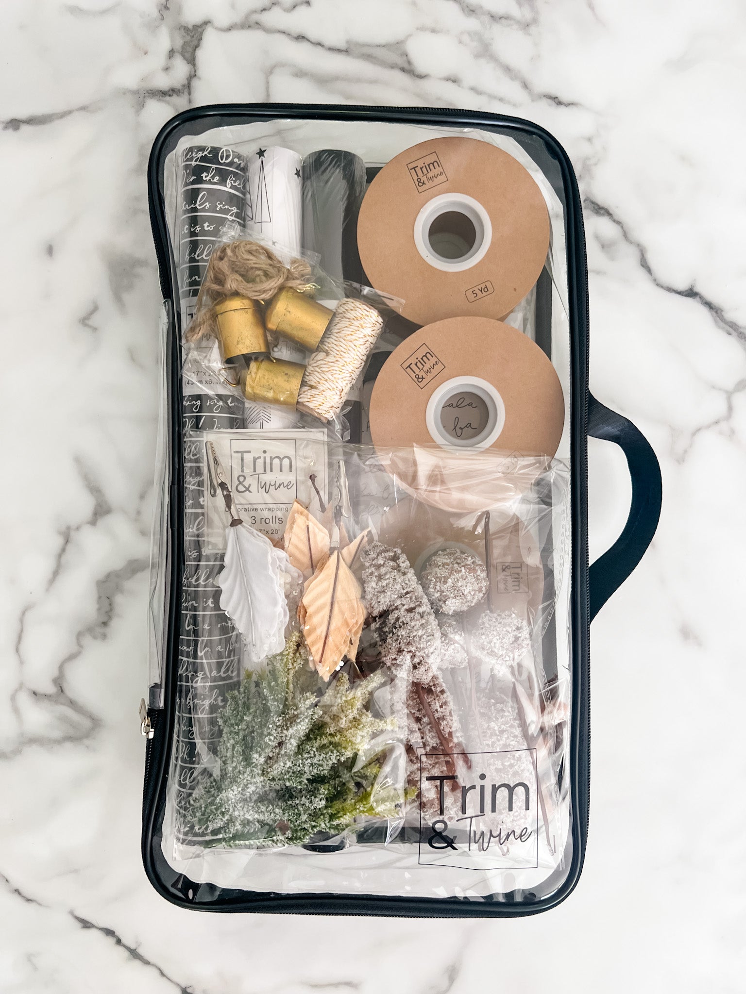 2026 Deluxe Holiday Wrapping Kit - Black & White