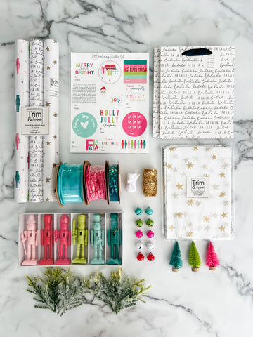 2026 Deluxe Holiday Wrapping Kit - Colorful Nutcracker