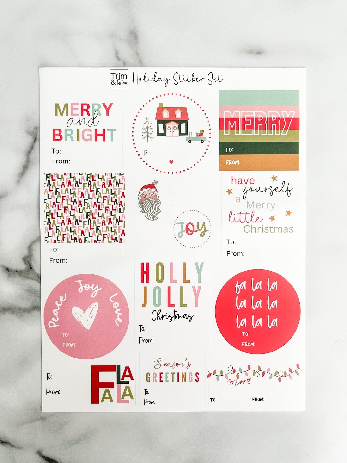 Jolly Sticker Sheet - 2 Sheets