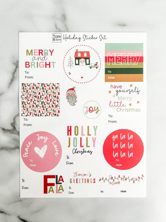 Jolly Sticker Sheet - 2 Sheets
