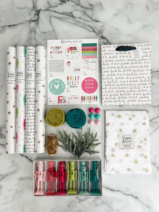 2025 Holiday Wrapping Kit - Colorful Nutcracker