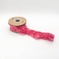 2" Crushed Velvet Wired Ribbon - Pink Punch