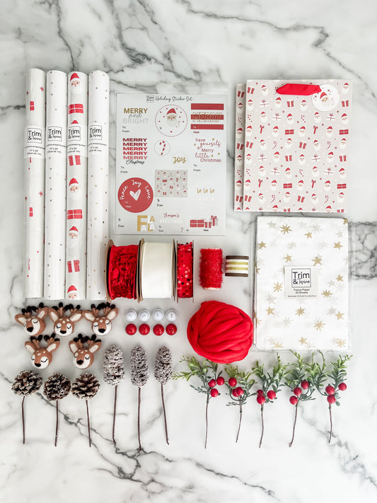 2025 Deluxe Holiday Wrapping Kit - Santa