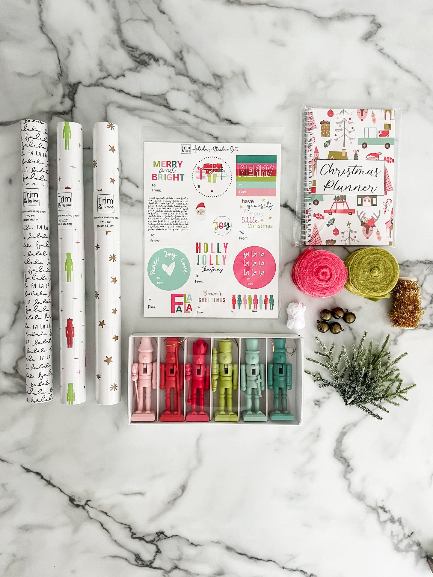 Holiday Wrapping Kit - Colorful Nutcracker