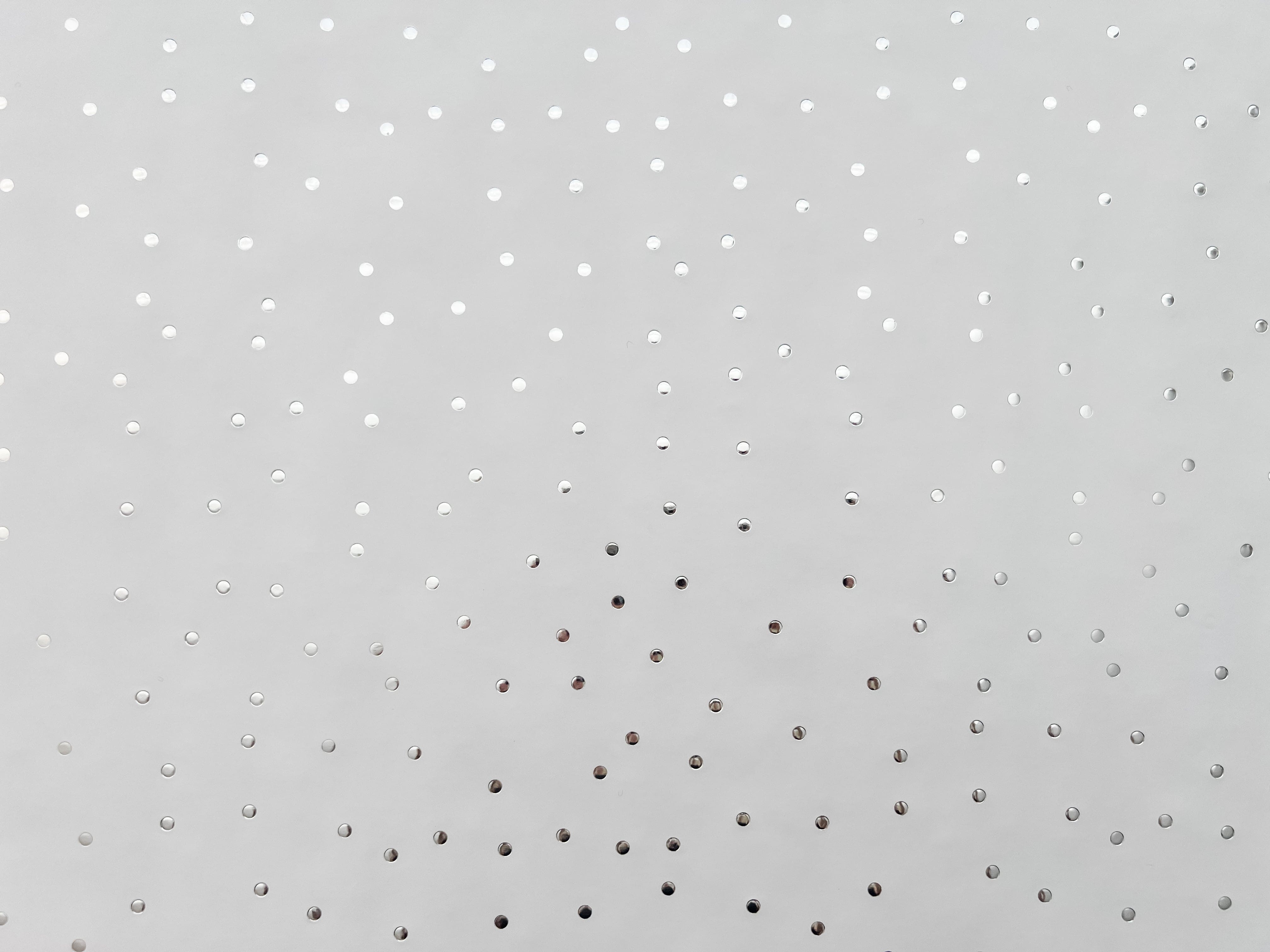 Silver Metallic Polka Dot Wrapping Paper - Single Roll