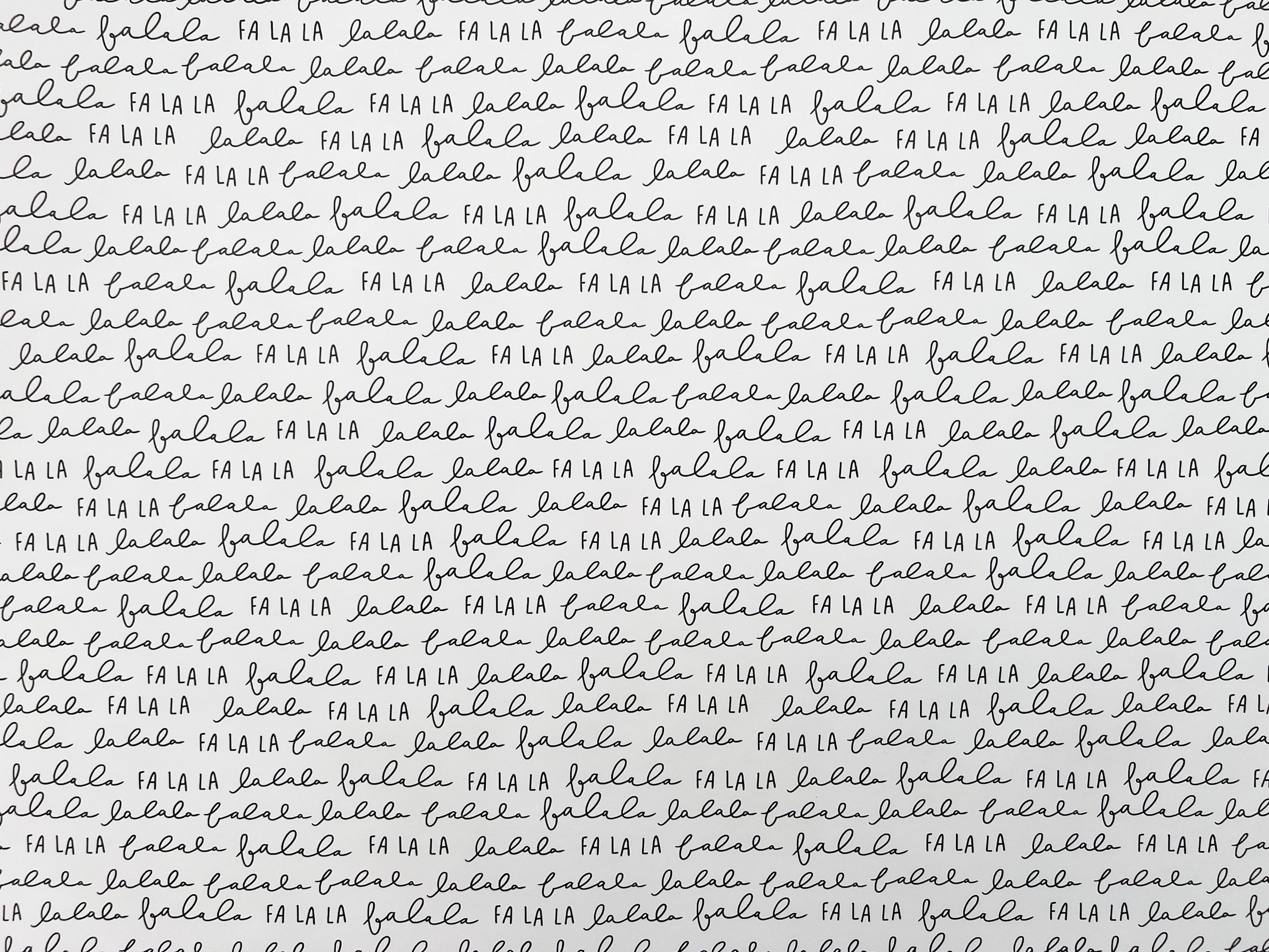 FA LA LA Christmas Wrapping Paper - Single Roll
