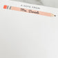Personalized Custom Teacher Notepad - Pencil Design - No Lines