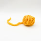 yellow yarn ball