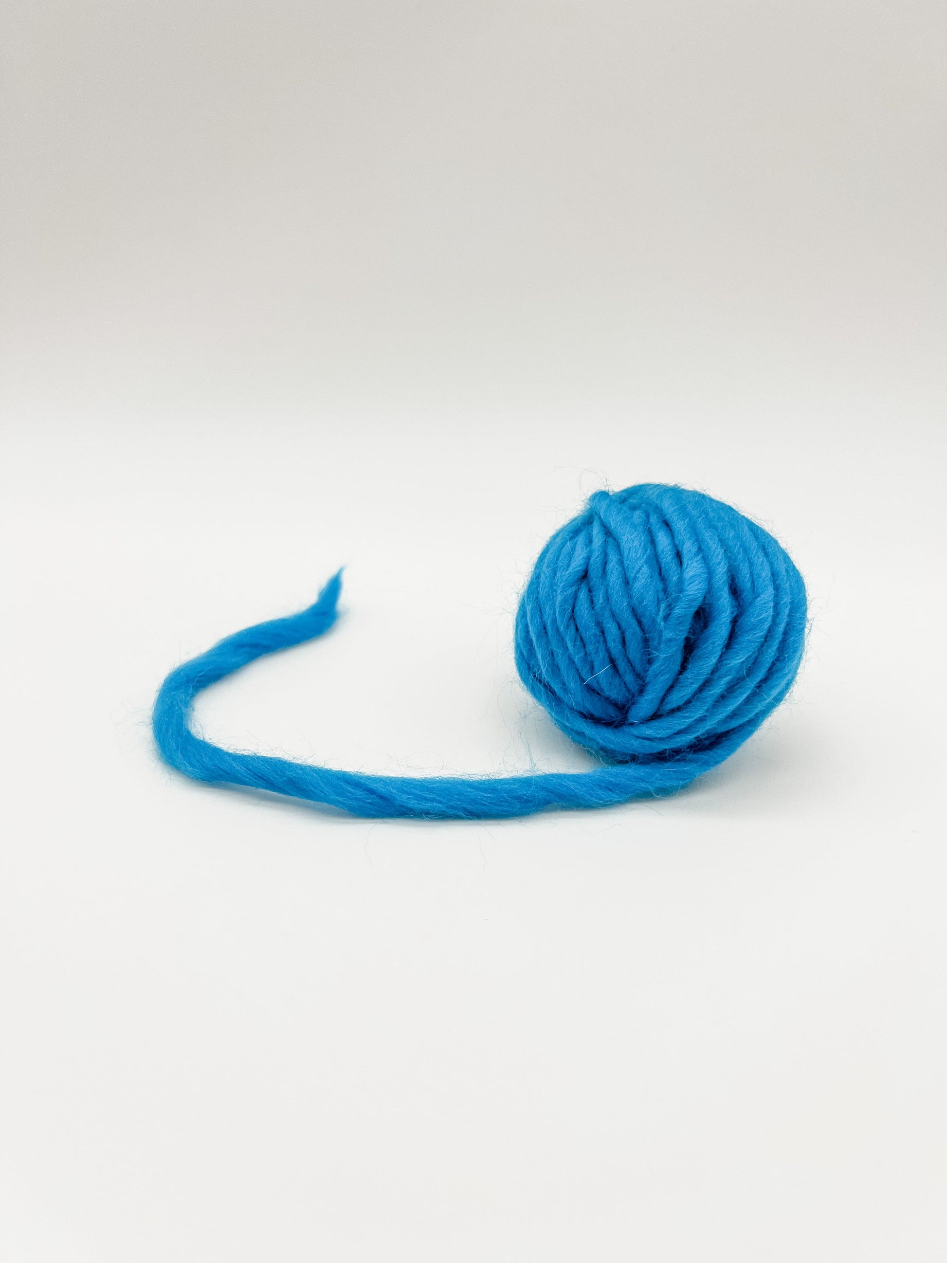 light blue yarn ball