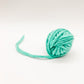 mint green yarn ball