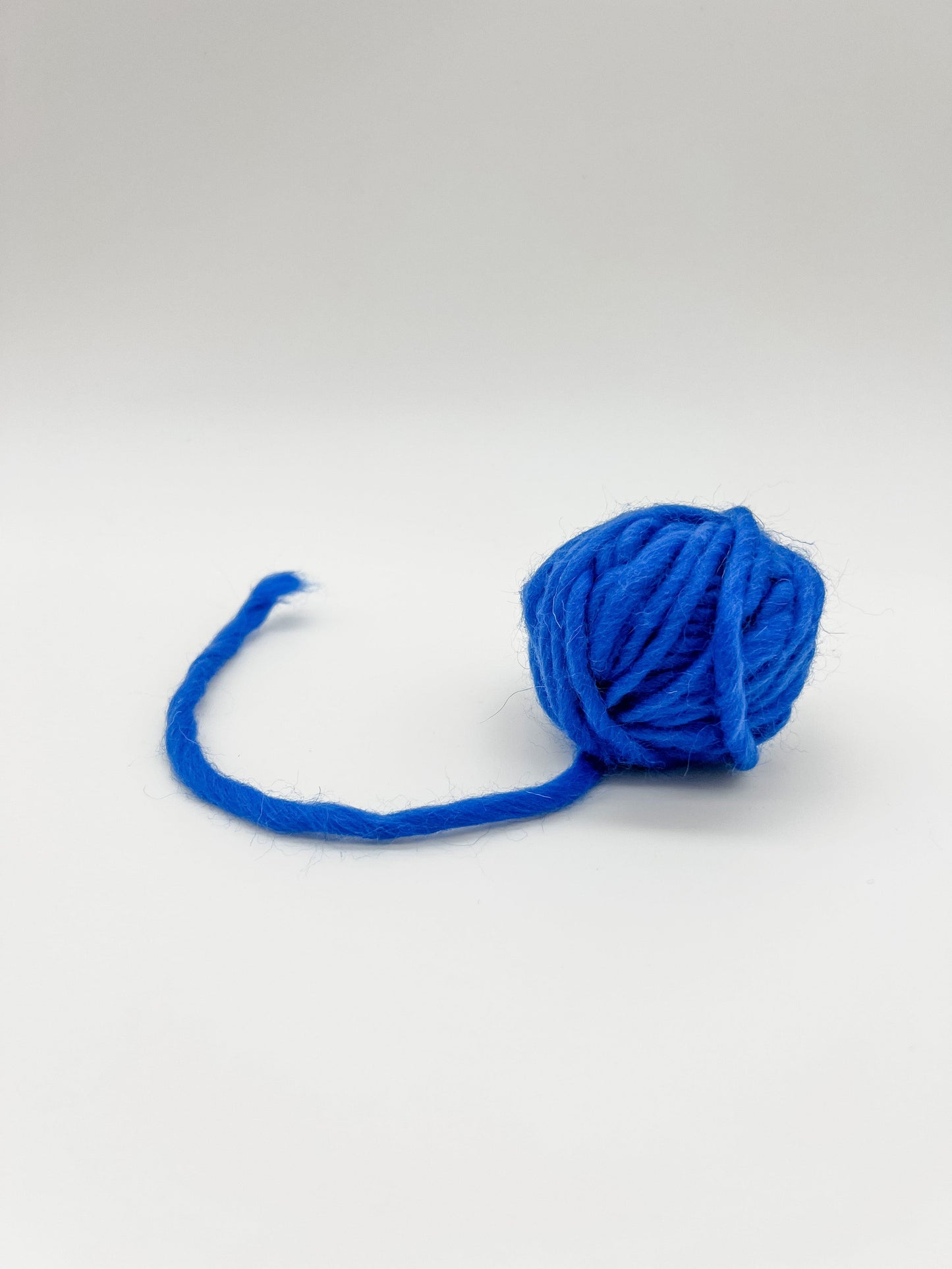 Blue wool yarn