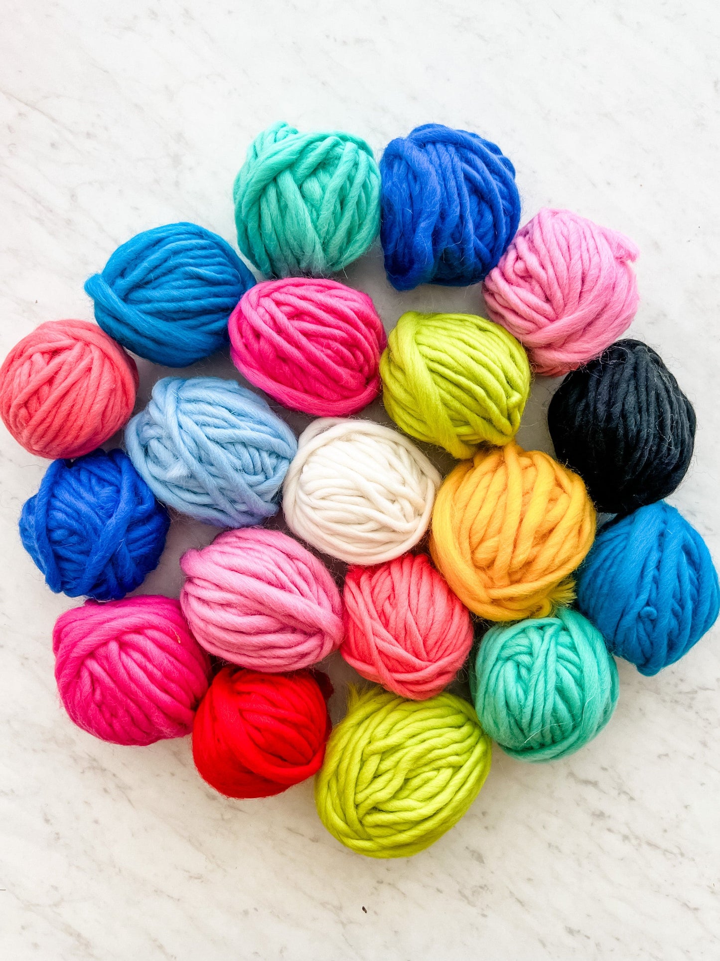 colored yarn