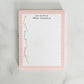 Striped Personalized Custom Teacher Notepad - Pencil Design