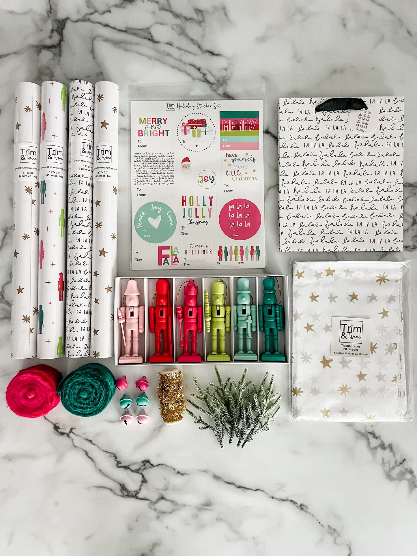 2025 Holiday Wrapping Kit - Colorful Nutcracker