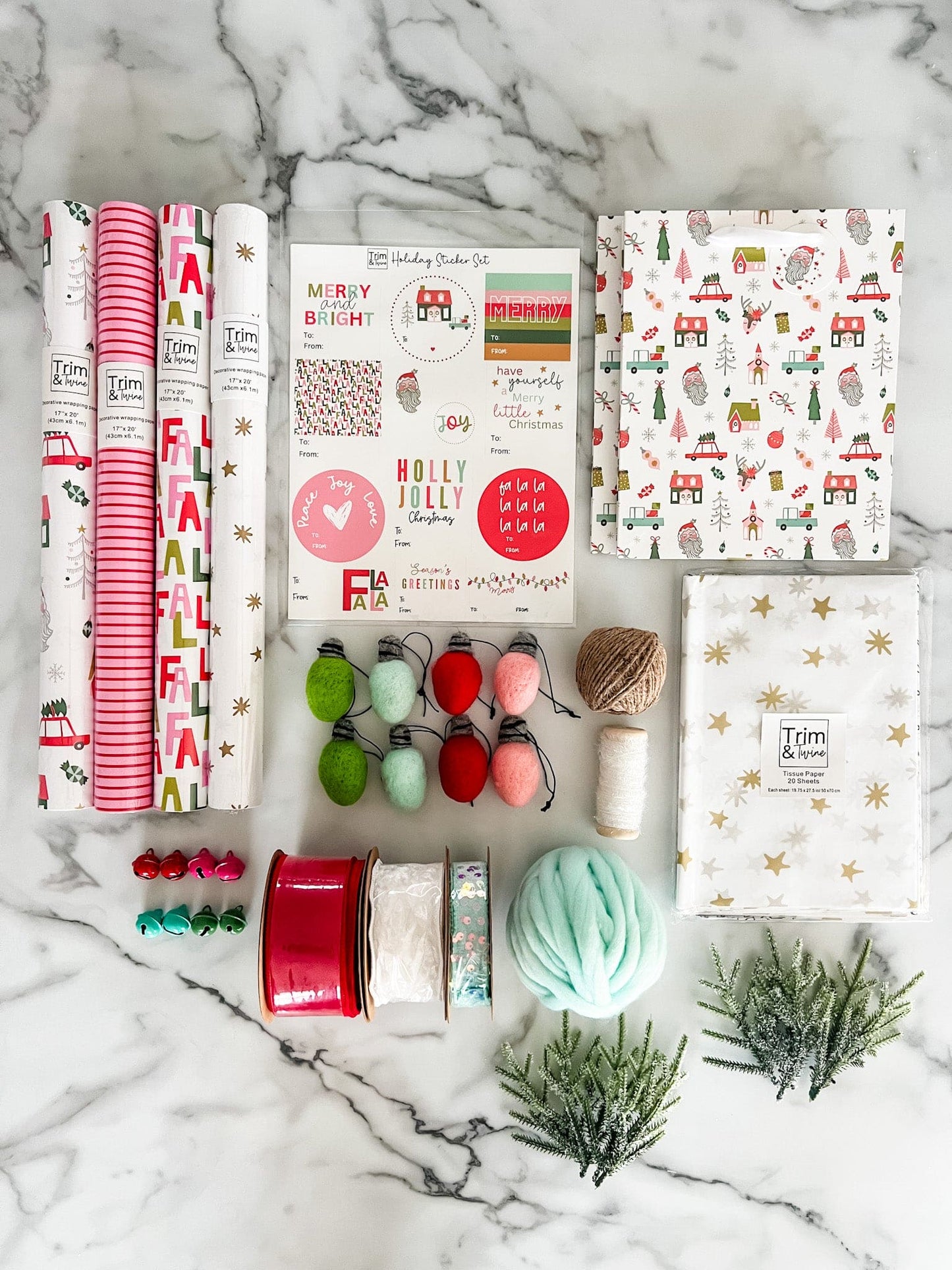 2025 Deluxe Holiday Wrapping Kit - Jolly