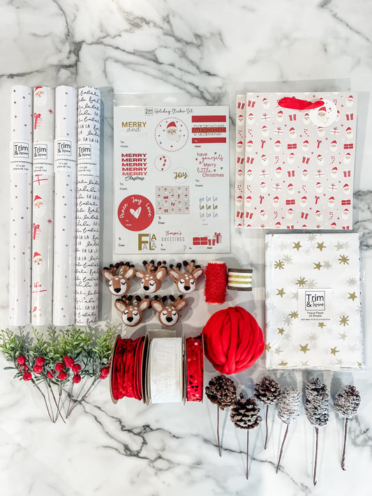 2025 Deluxe Holiday Wrapping Kit - Santa